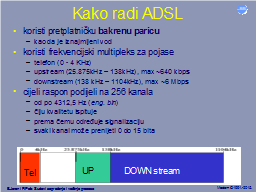 Kako radi ADSL