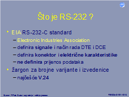 Što je RS-232 ?