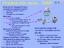 Protokoli više razine - SNMP